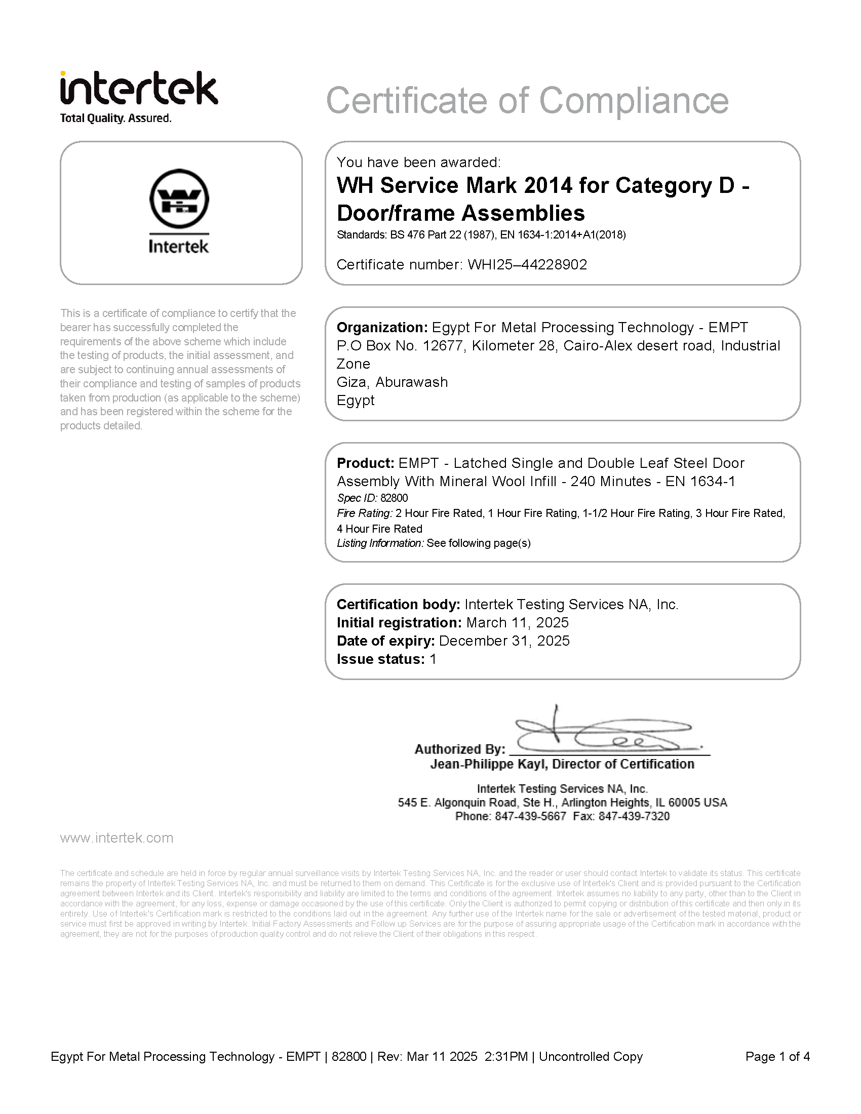 SDReport_CertificateOfCompliance_82800_Page_1